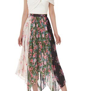 Amur Floral Pleated Mica Skirt